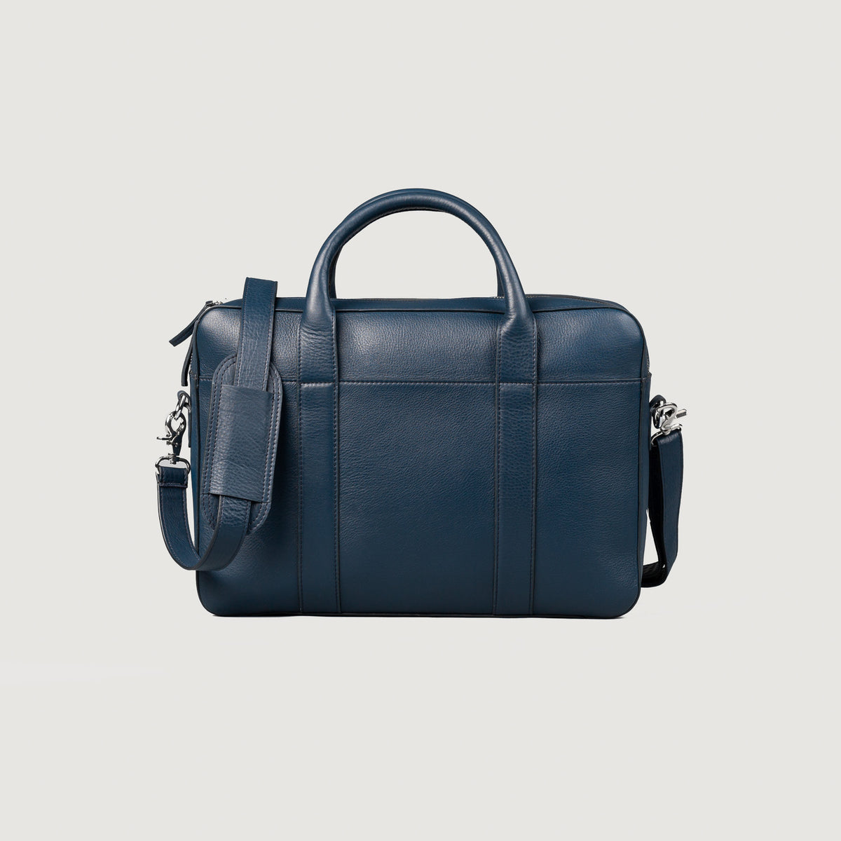 Men s The Captain Midnight Blue Leather Briefcase
