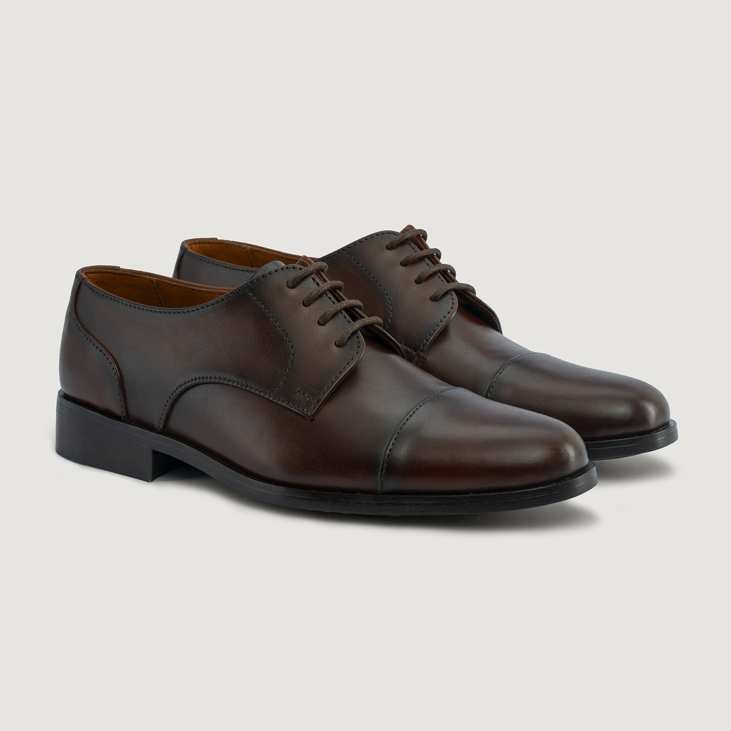 mens brown dress shoes canada EDWARDS Tan Leather Lace Up Dress Shoes main image 1