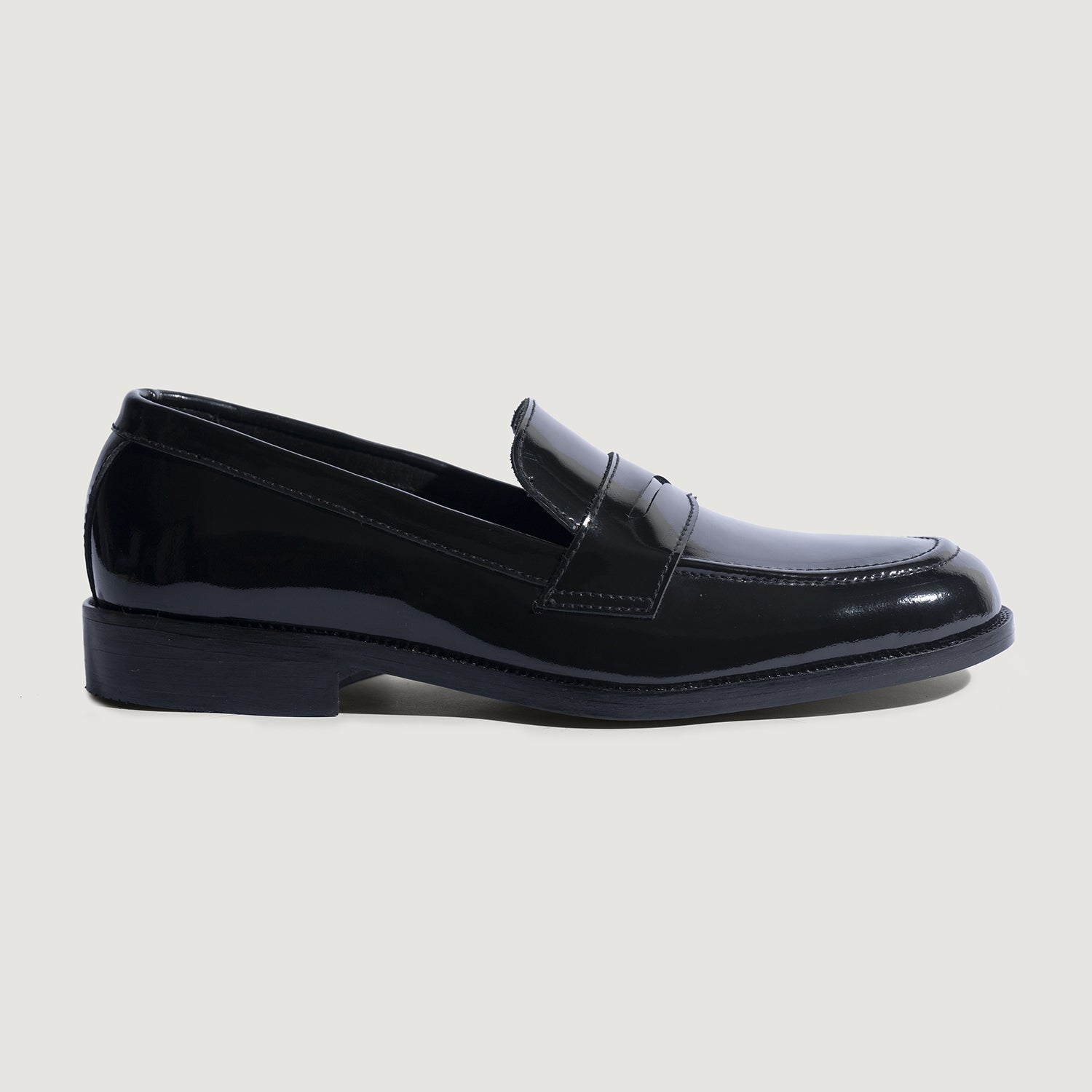 Loding’s men shiny black shoes Baxton Black Patent Leather Loafers For Men – The Jacket Maker main image 4