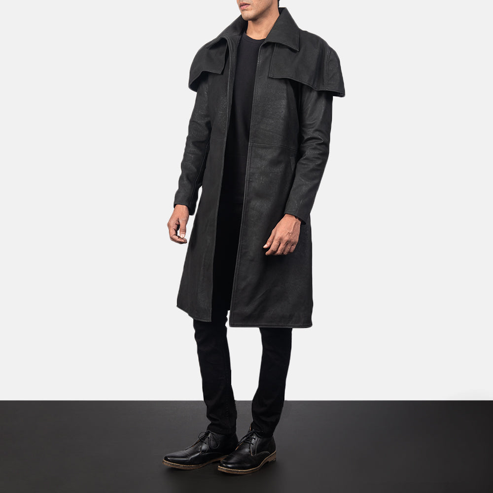 Duster leather coat sales