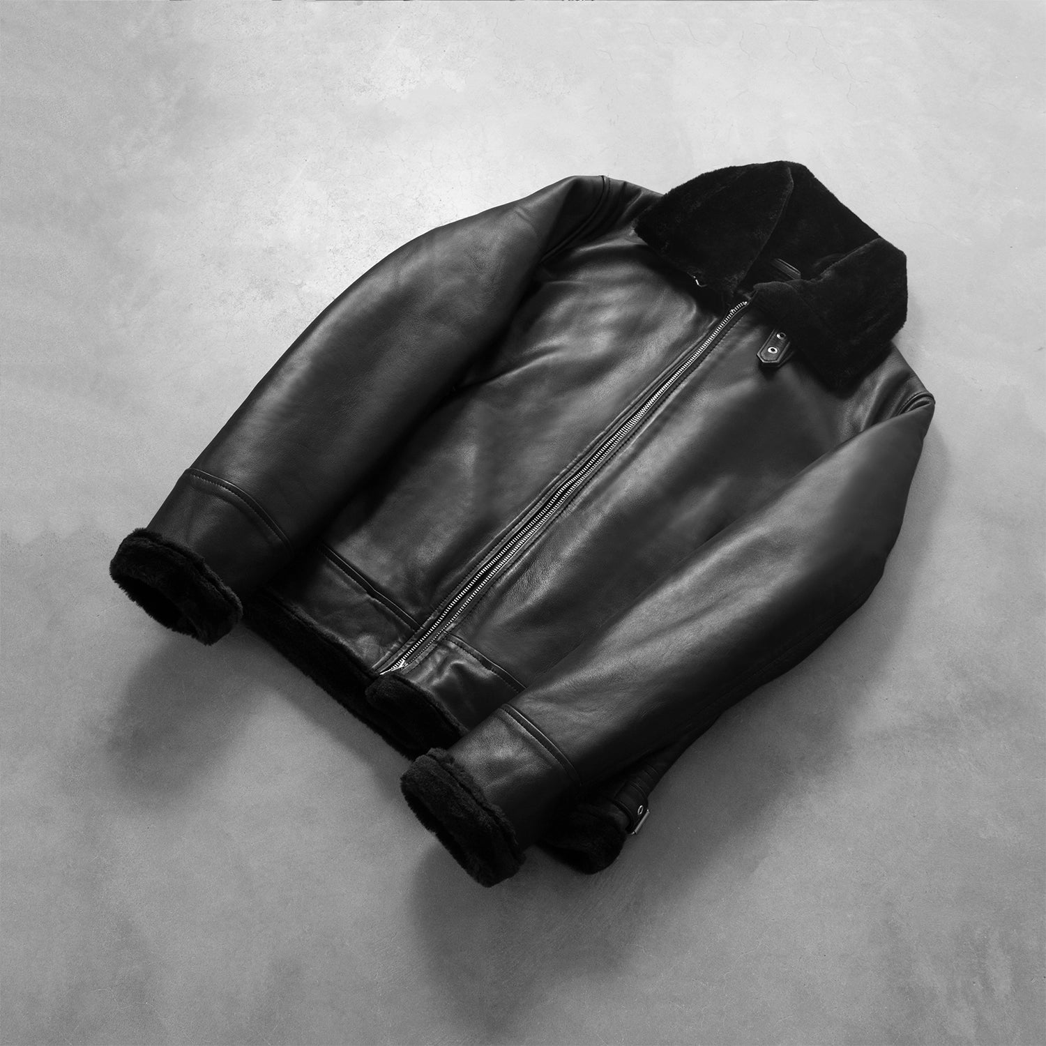 Men's Francis B-3 Black Leather Bomber Jacket – The Jacket Maker Men's Francis B-3 Black Leather Bomber Jacket – The Jacket Maker