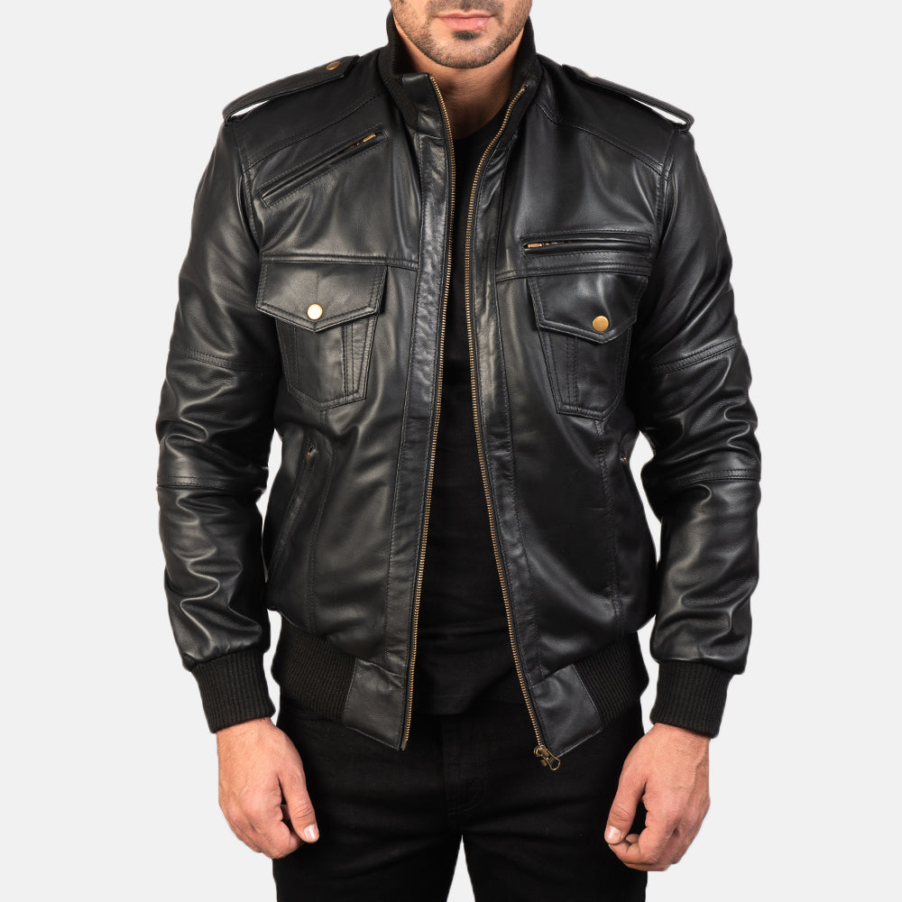 Men's Leather Bomber Jackets | Classic & Quilted | The Jacket