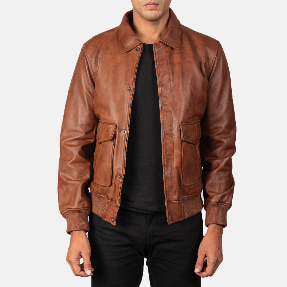 Brown A2 Leather Jackets For Men & Women - Buy Men's & Women's