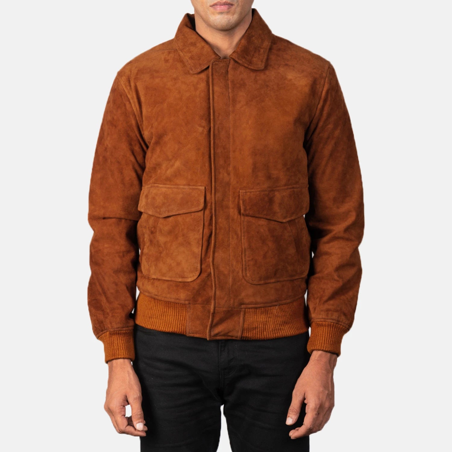 Men's Coffmen Brown Suede A2 Bomber Jacket – The Jacket Maker