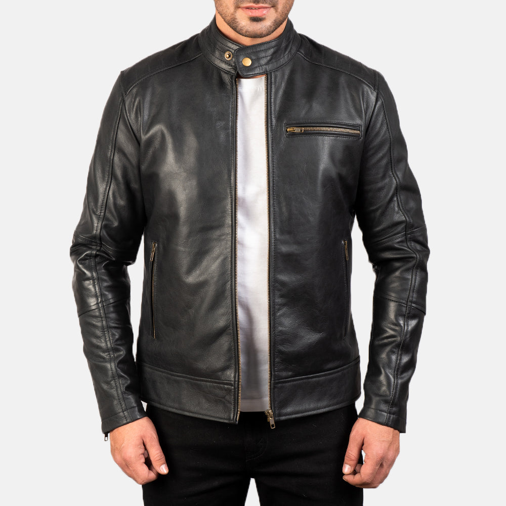 ジャケット・アウター 90s Short Real Cow Leather Jacket Ornrjfll Men Real Cow Leather Jacket Men Motorcycle Jackets