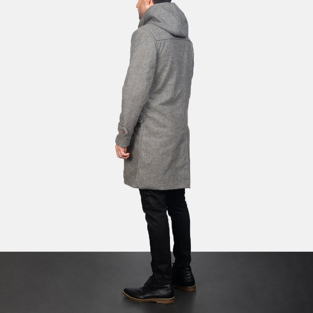 Men's Drake Grey Wool Duffle Coat – The Jacket Maker