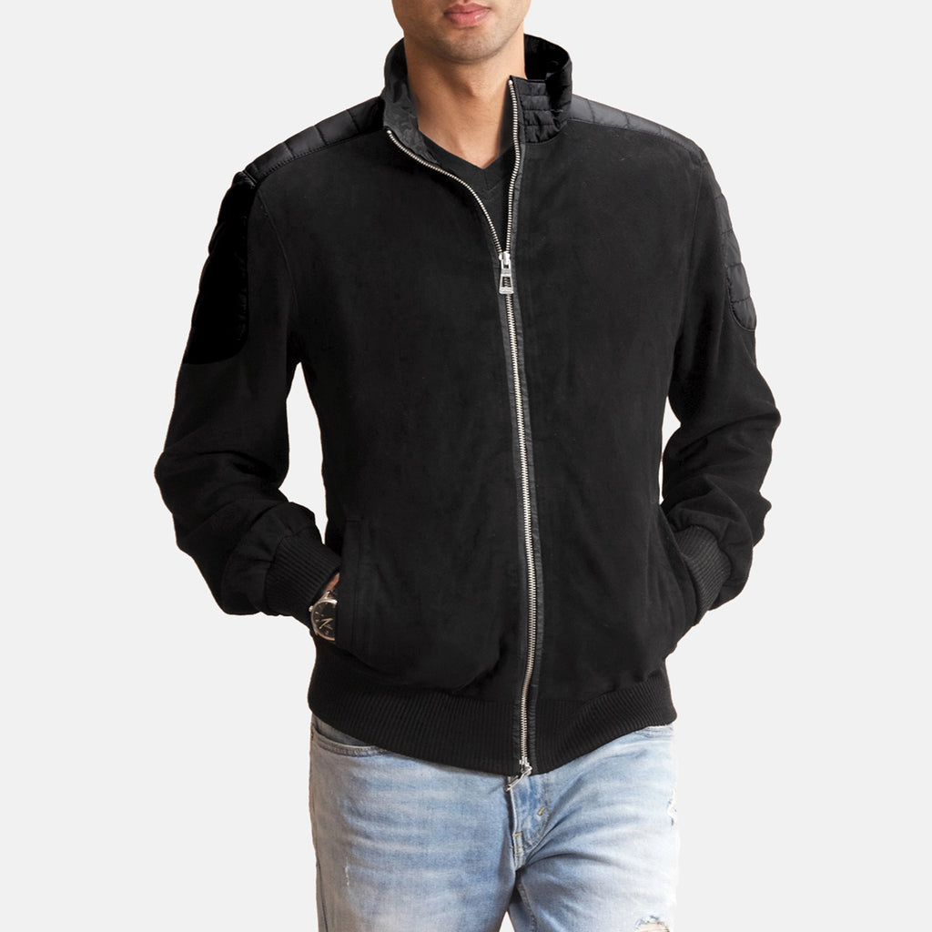 Suede zipper jacket online