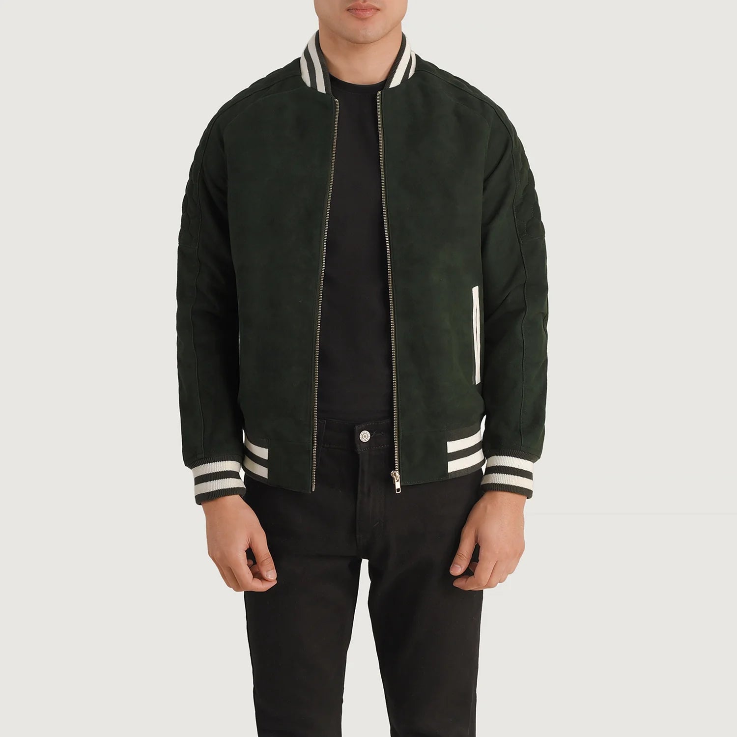 Green Suede Jackets For Men - Buy Men's Green Suede Jackets in