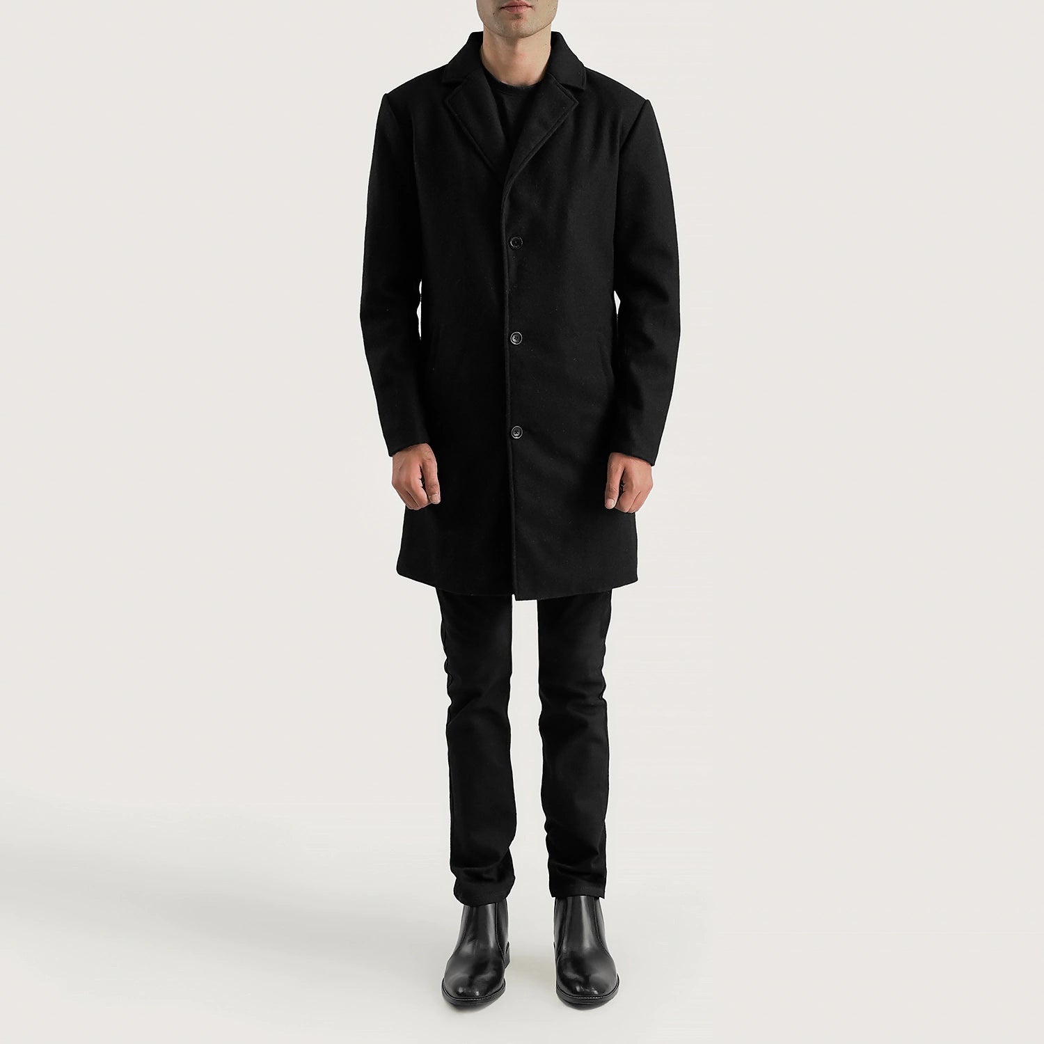 OVERCOAT SINGLE BREASTED JACKET ブラック　ウール Single Breasted Jacket / BLACK | OVERCOAT(オーバーコート) | OUTER