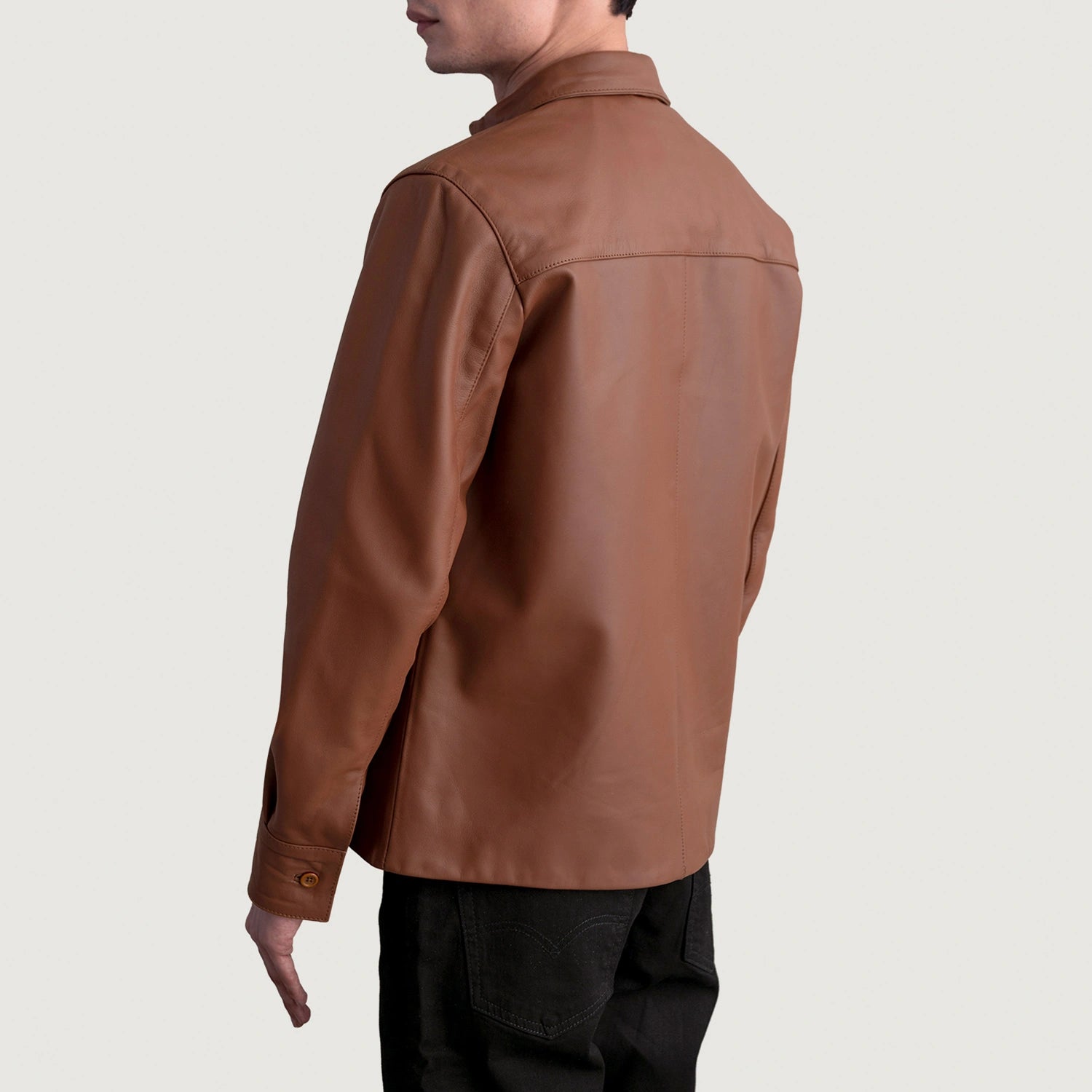 Matte leather jacket mens best sale