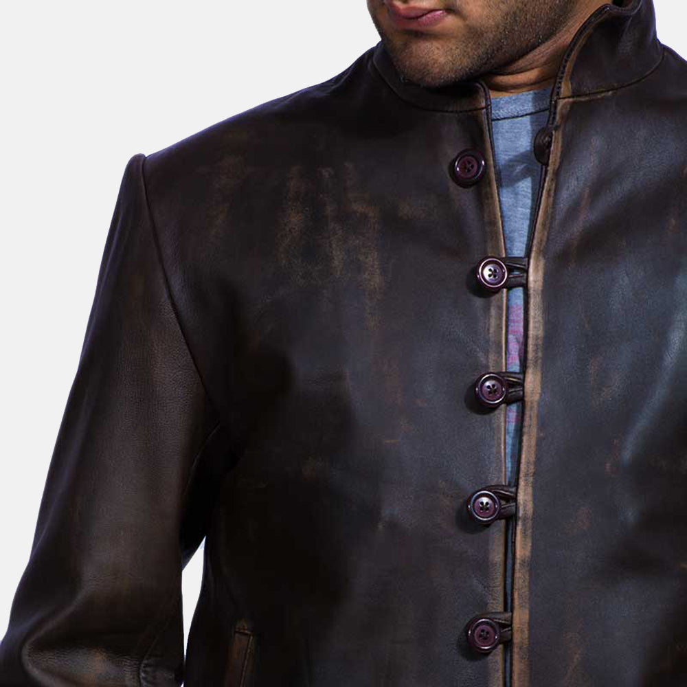 Men's Drakeshire Brown Leather Jacket – The Jacket Maker