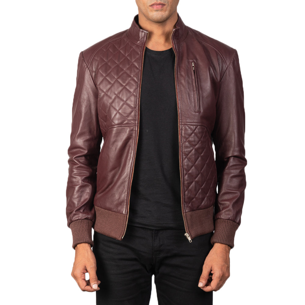 Maroon color jacket mens hot sale