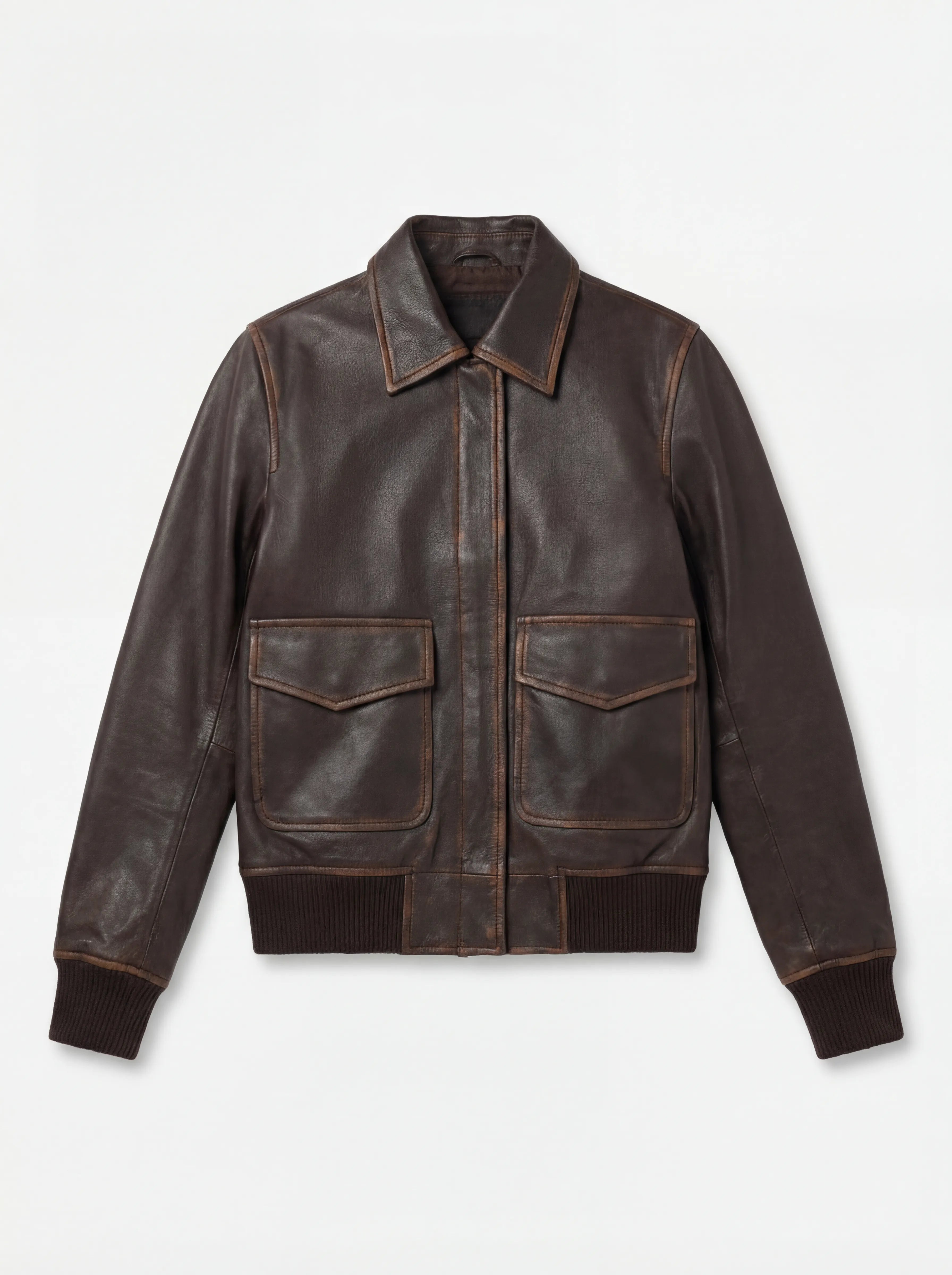 Strath Conar A-2型 leather bomber jacket Women's Westa A-2 Brown Leather Bomber Jacket – The Jacket Maker