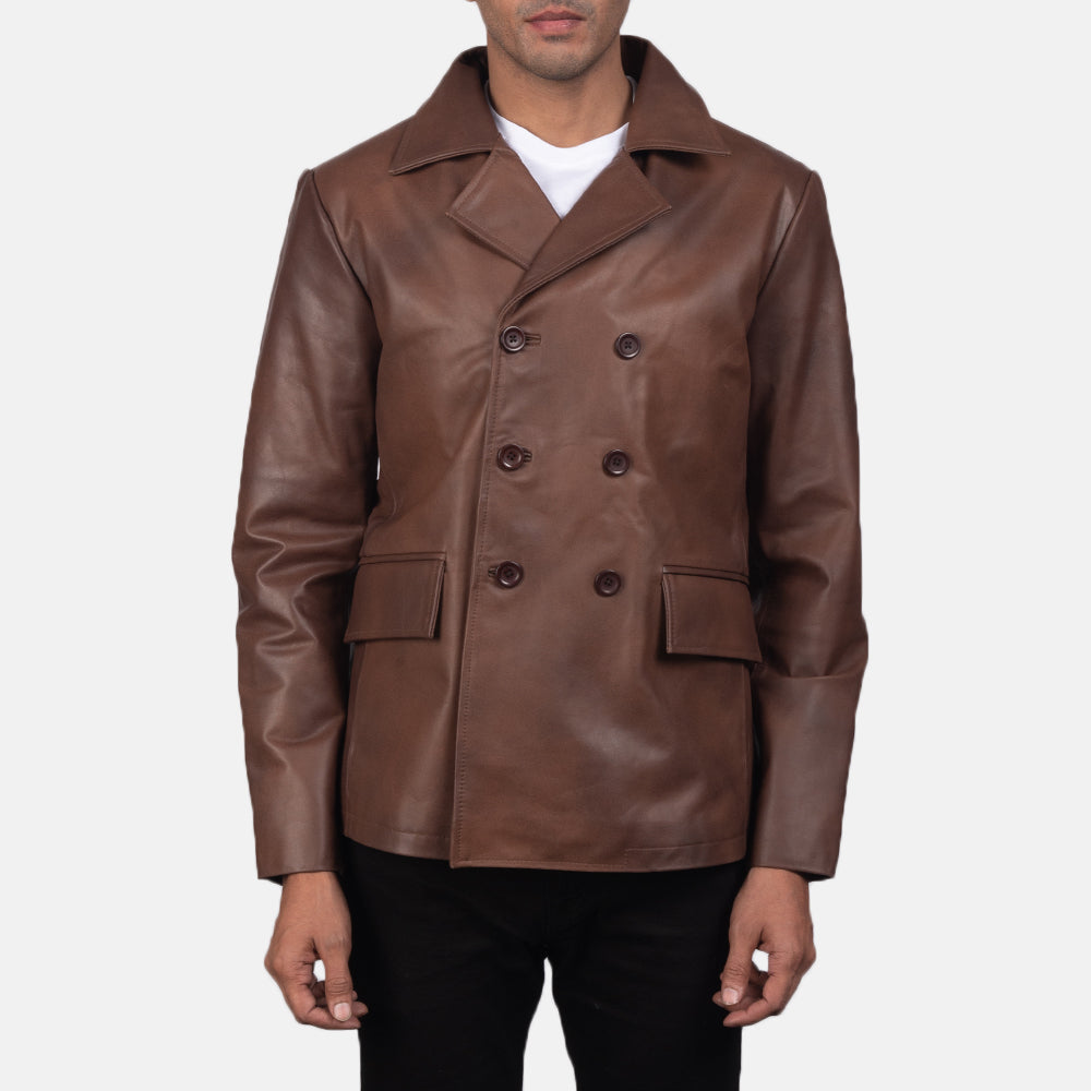 ワコマリア　LEATHER DOUBLE BREASTED COAT GAEL-NV Croc-Embossed Maxi Leather Trench Coat for Women | Mackage® CA
