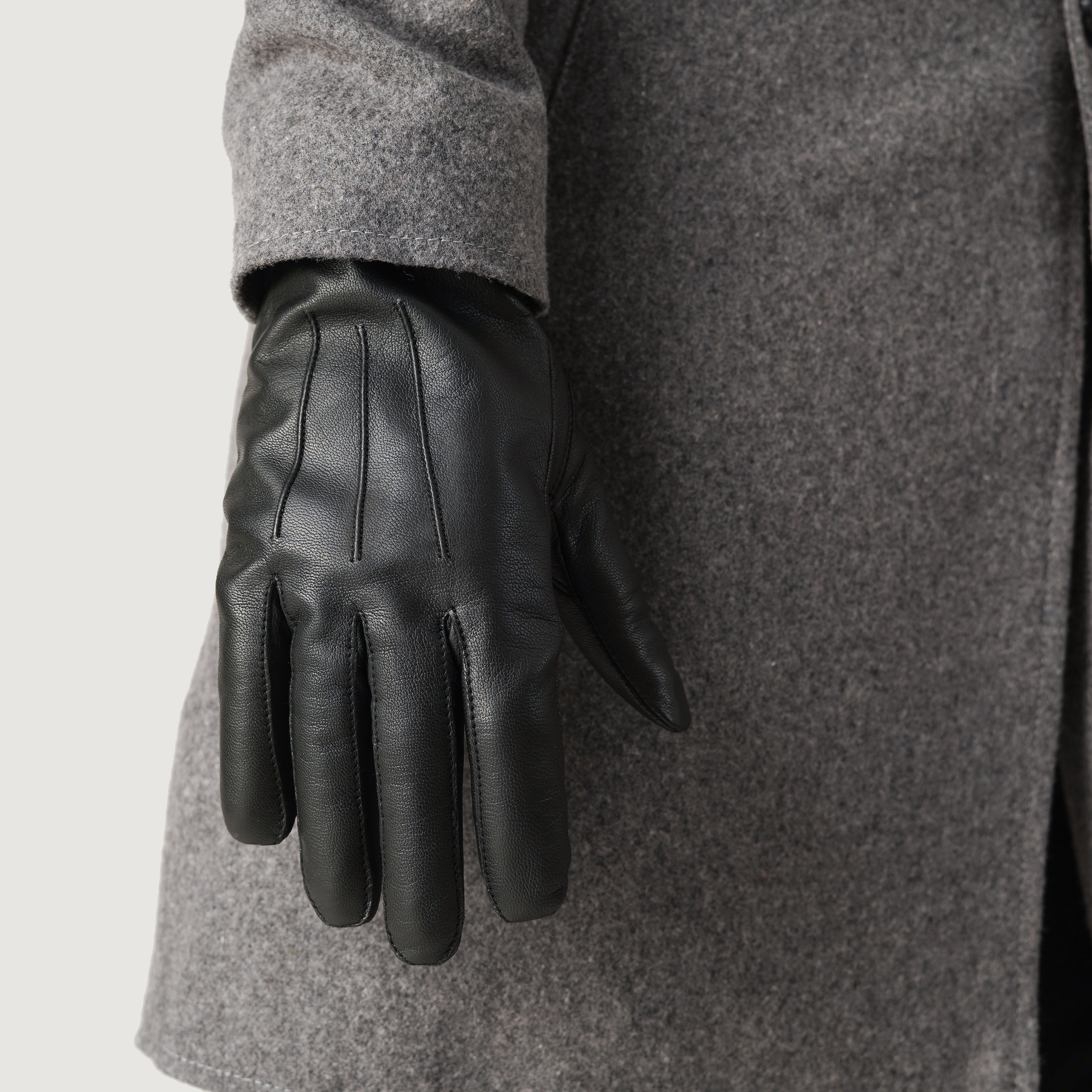 Ralph Black Leather Dress Gloves For Men - The Jacket Maker Canada Ralph Black Leather Dress Gloves For Men - The Jacket Maker Canada