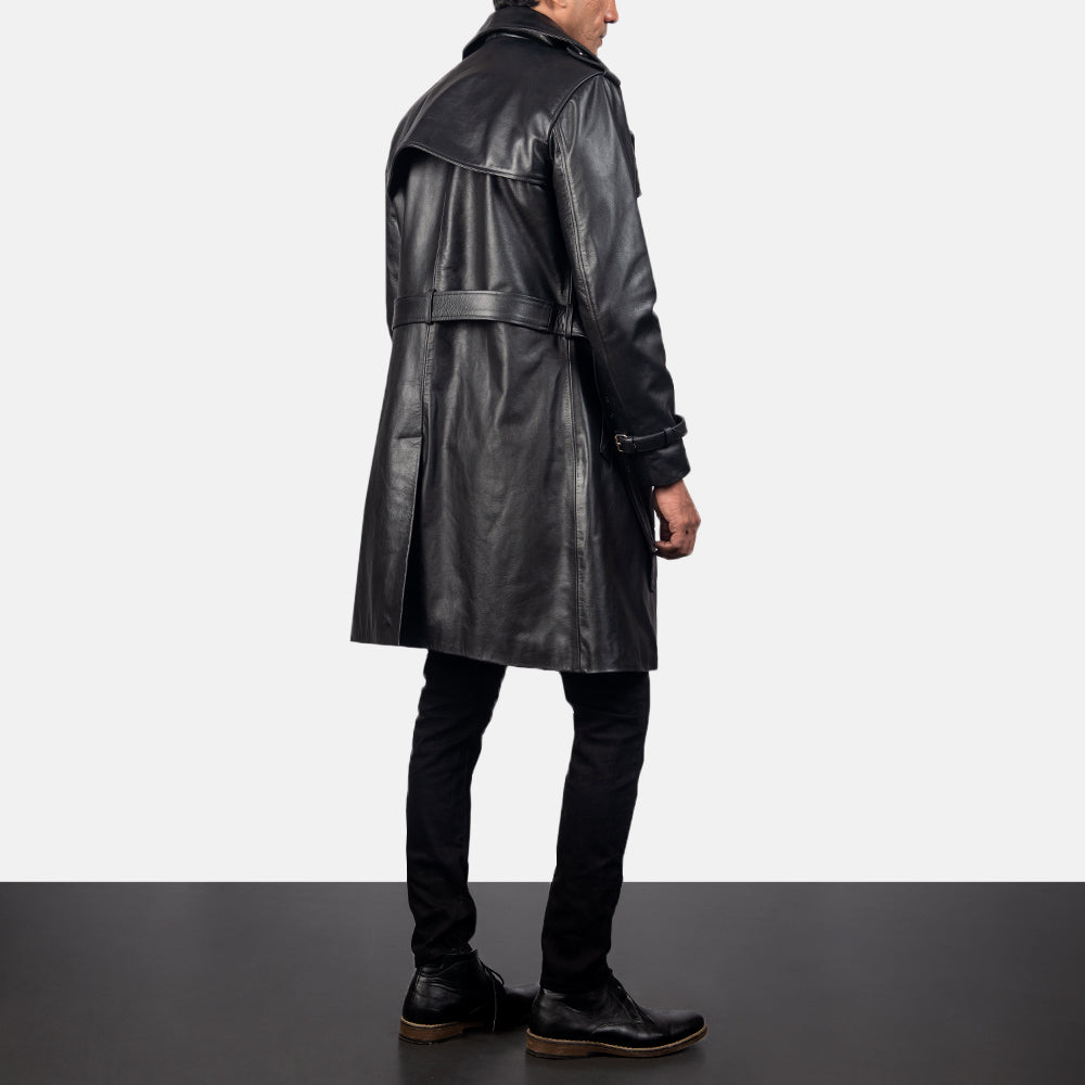 Leather duster coat shop
