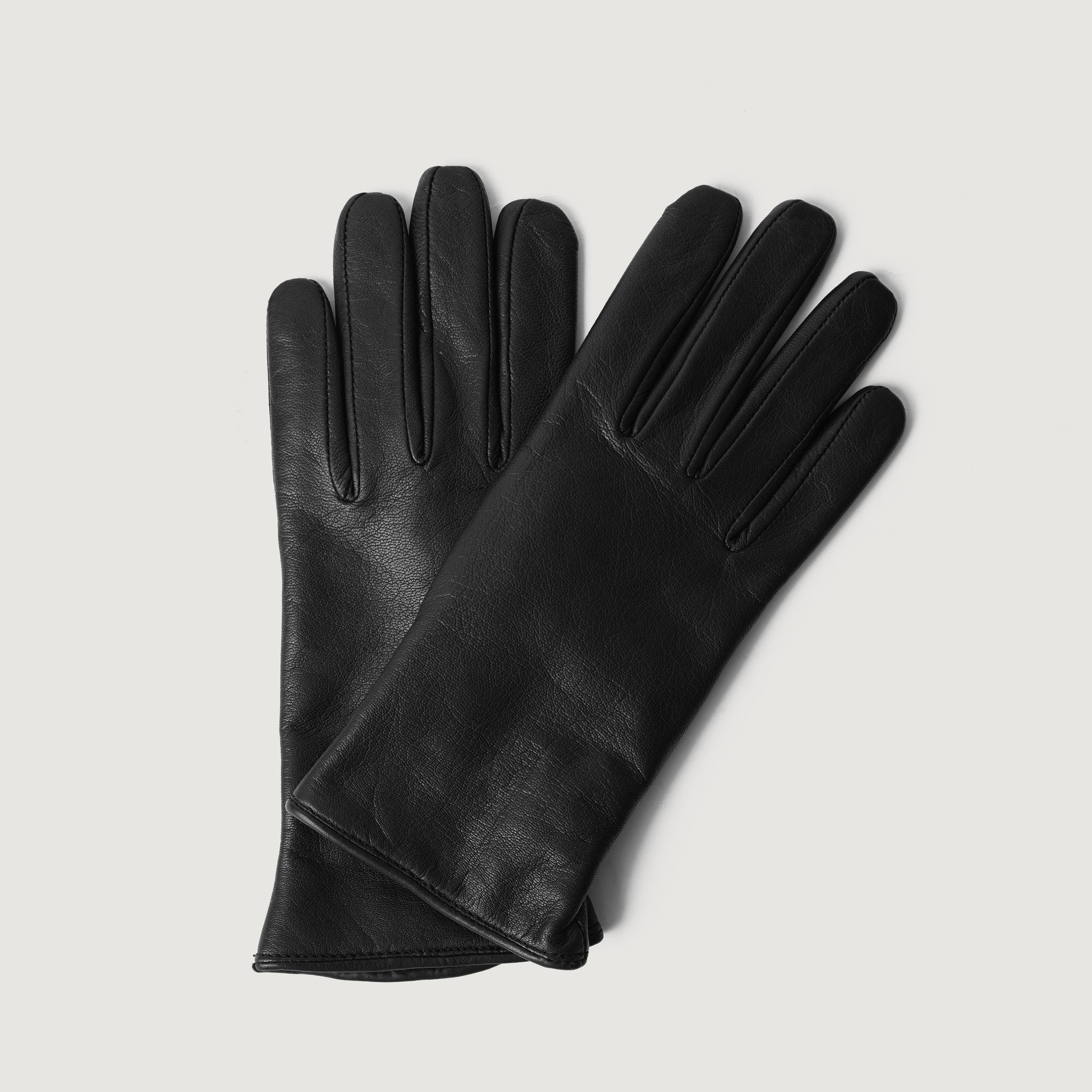 Saltor Black Leather Dress Gloves For Women