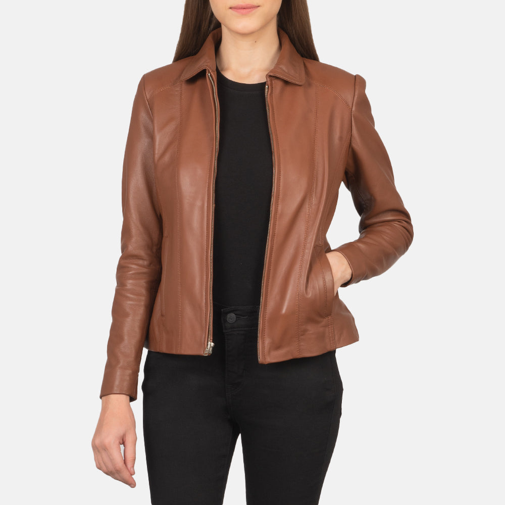 Quality leather jackets womens on sale
