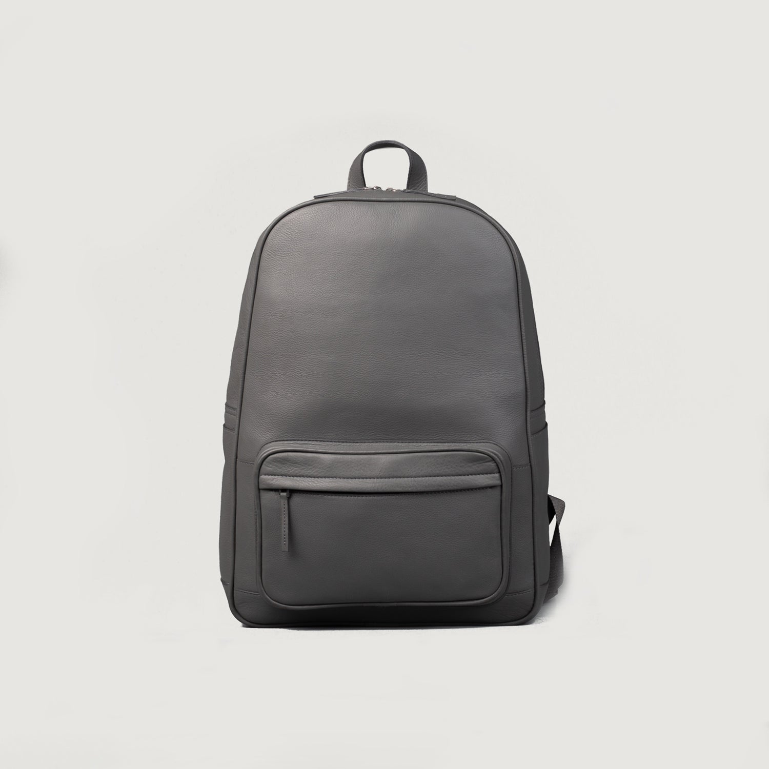 Grey leather backpack mens 2025