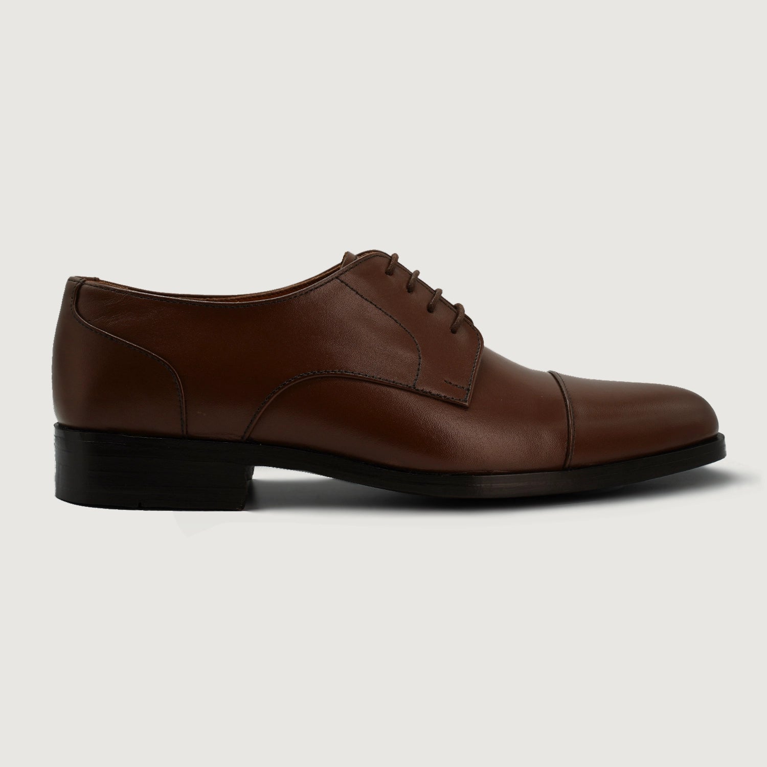 Men's Attorney Derby Brown Leather Shoes – The Jacket Maker
