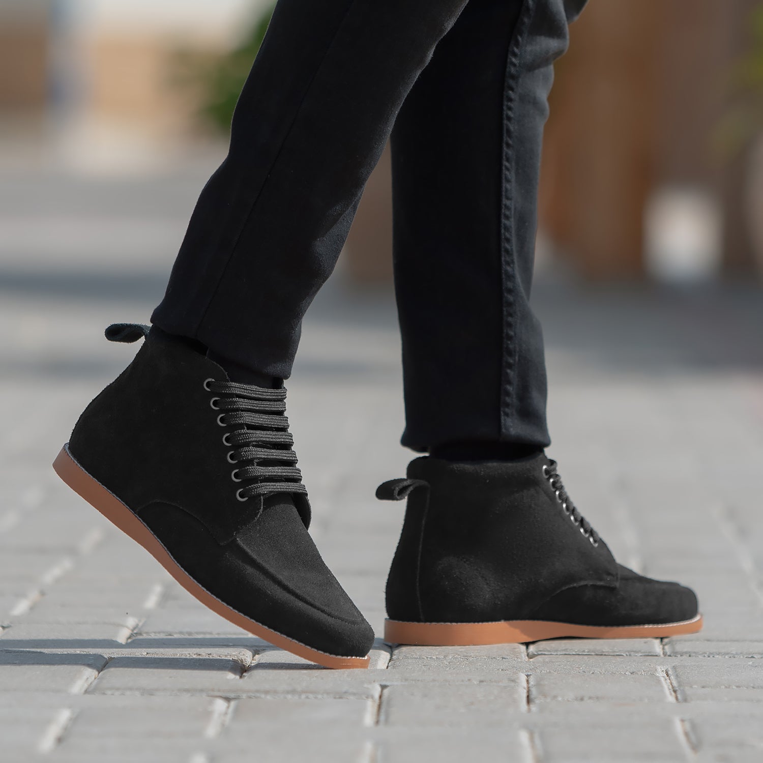 Black suede dress boots discount