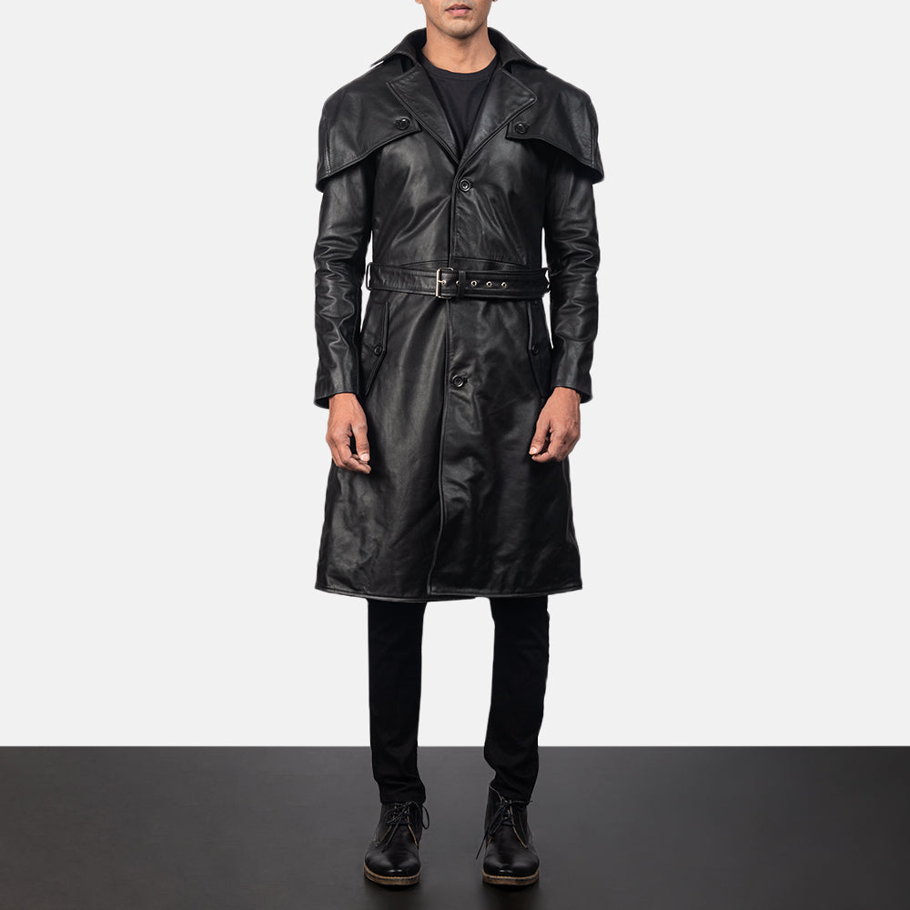 Leather duster jacket shop