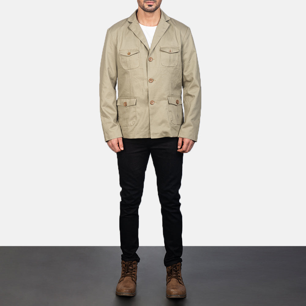 Men's Kajetan Beige Safari Jacket – The Jacket Maker