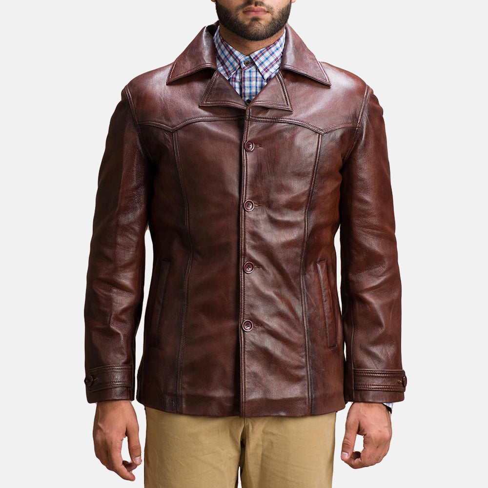 Men's Vincent Alley Brown Leather Jacket – The Jacket Maker
