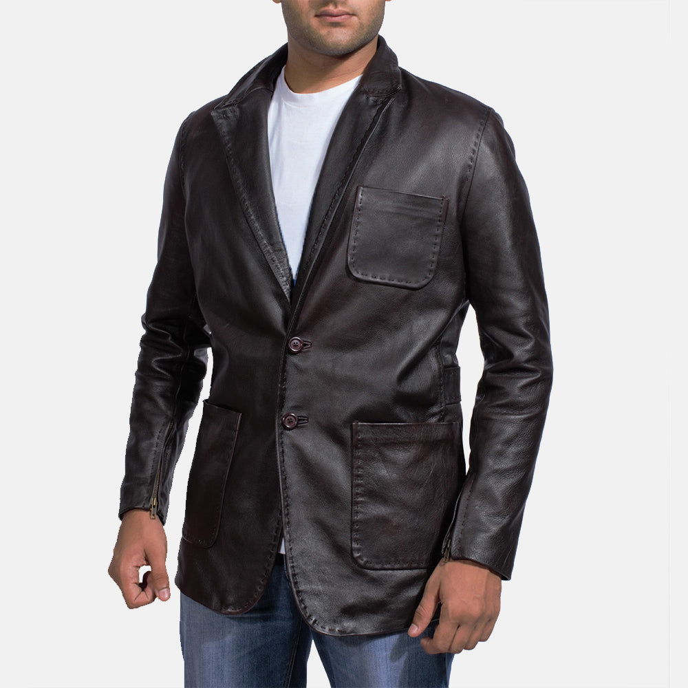 Men s Leather Blazers Buy Leather Blazers For Men in Canada The Jacket Maker