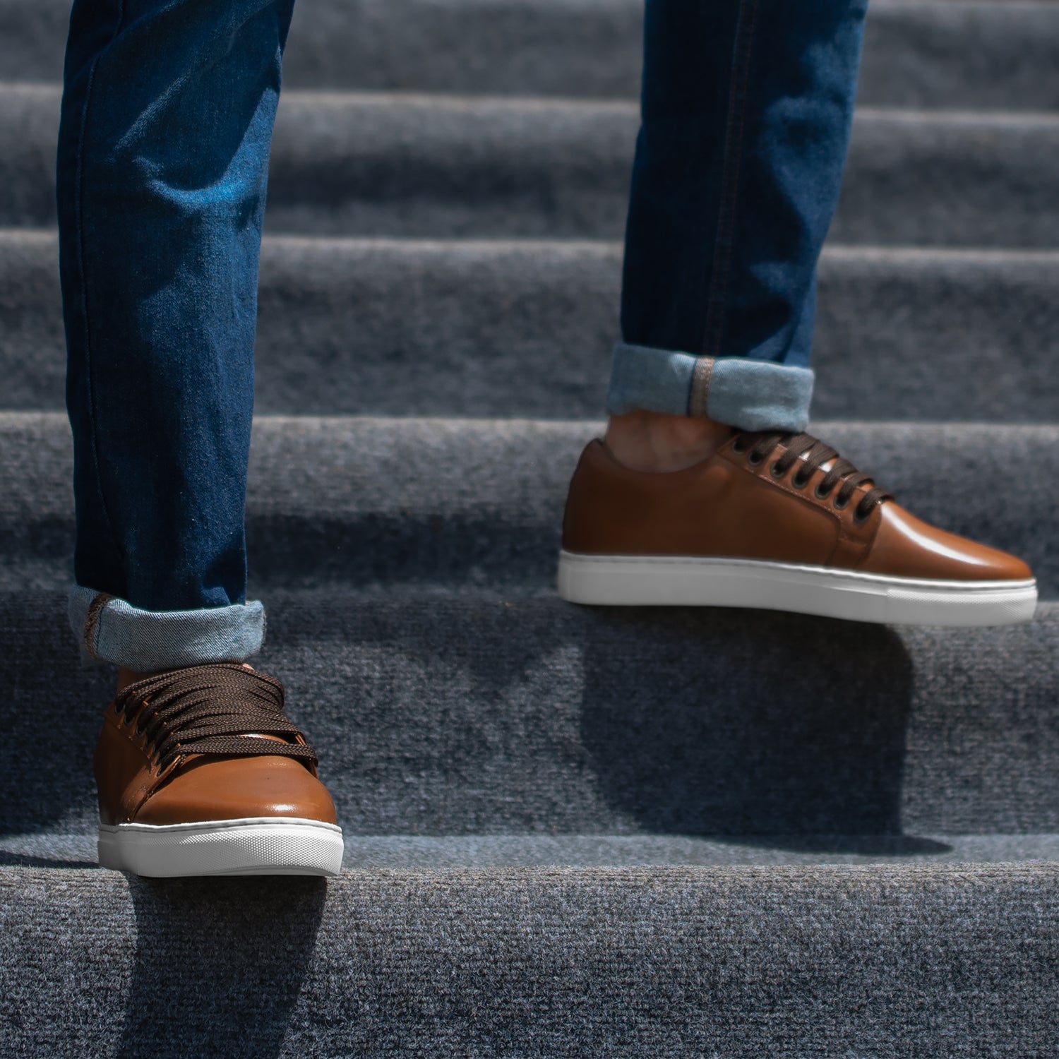 Leather low top clearance